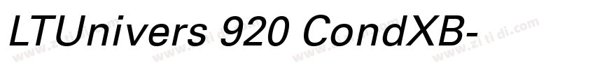 LTUnivers 920 CondXB字体转换